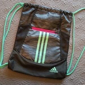 Adidas canvas drawstring backpack